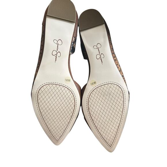 Jessica Simpson Women’s 8M Animal Print D’Orsay Pointed Toe Flats New - Picture 5 of 5